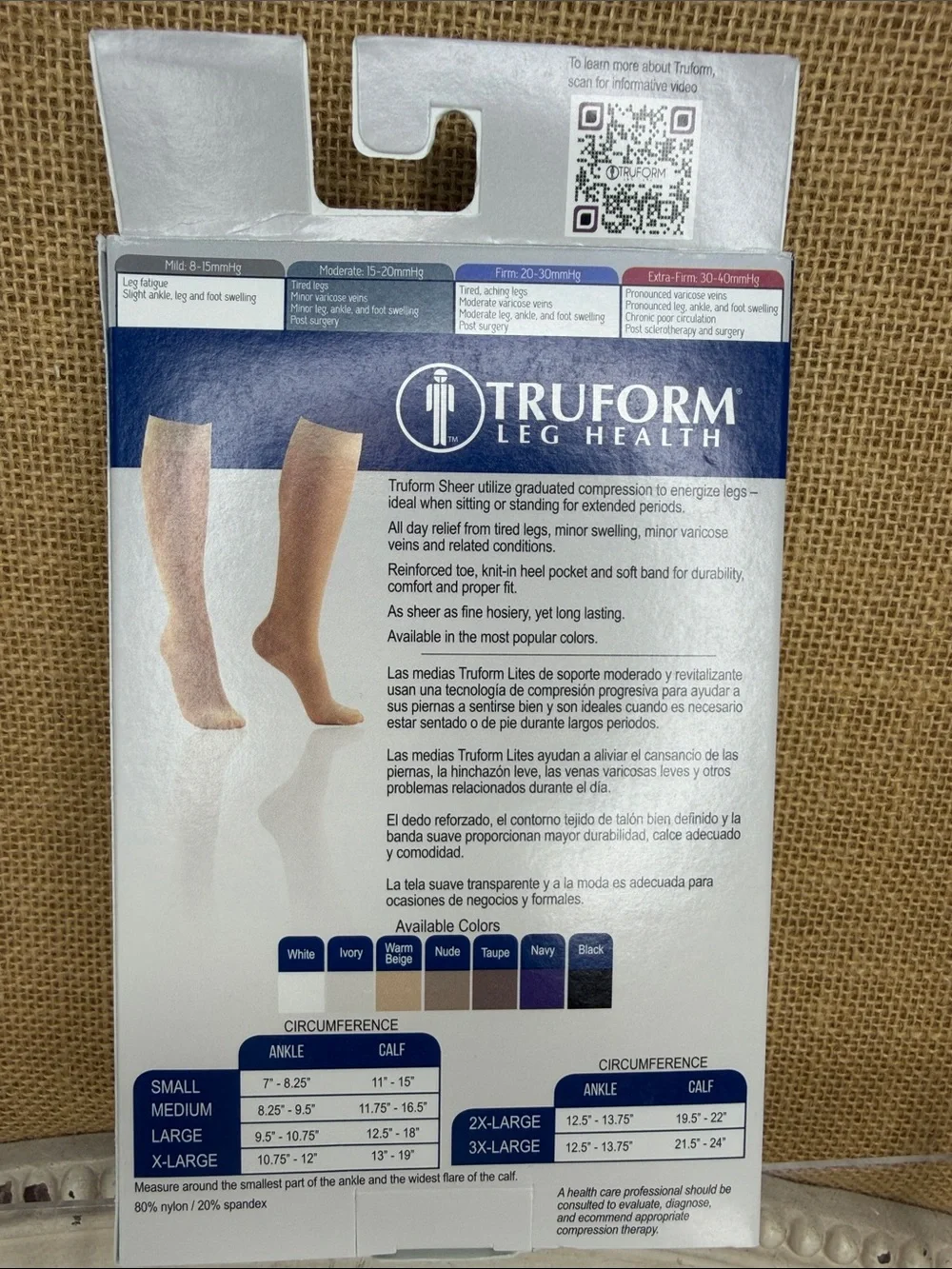 Truform Lites Ladies' Sheer Knee Highs - Taupe (Medium)